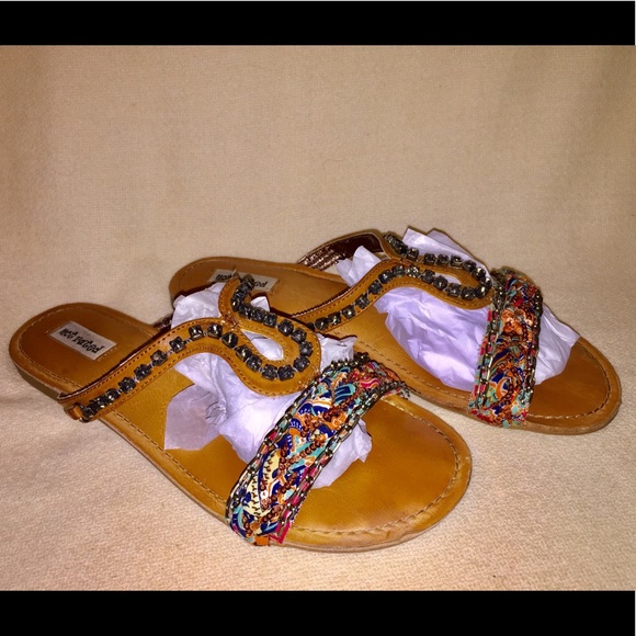 Not Rated Flat Rhinestone Sandals - Picture 7 of 8